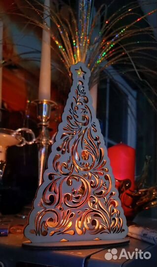 Деревянные Новогодние игрушки