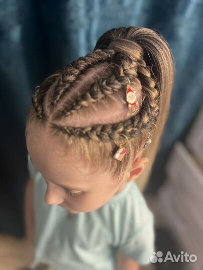 Плетение афрохвост, боксерские косы, брейды