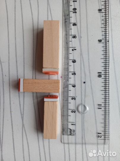 Штампы с держателем деревянным скрапбукинг