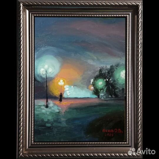 Картина маслом на холсте пейзаж