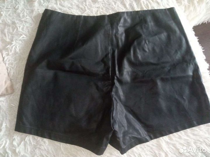 Шорты из эко кожи