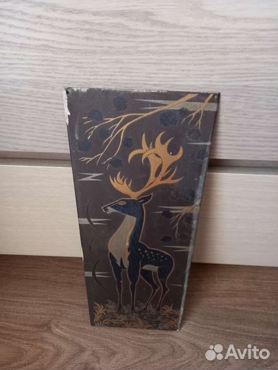 Гравюра Олень времен СССР Златоуст