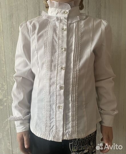 Белая блузка для девочки