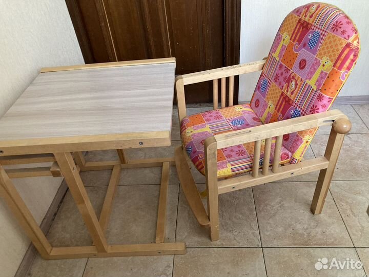 Детский стол и стул до 5-ти лет