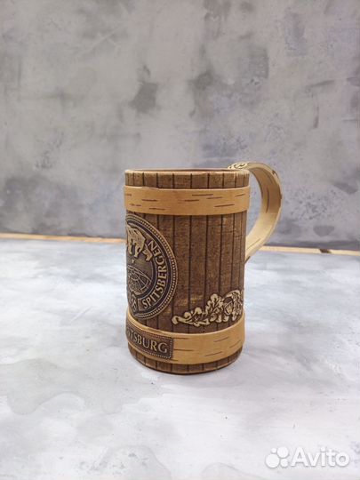 Пивная кружка из бересты