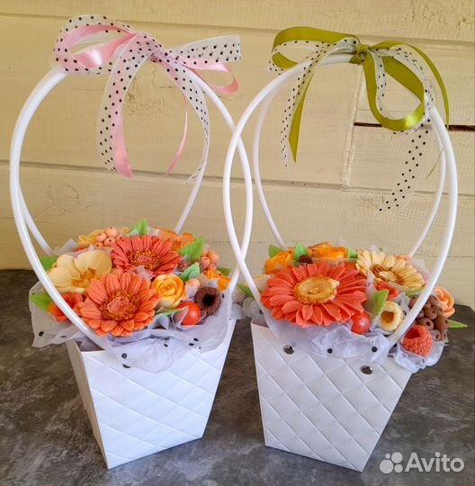 Букет из шоколадных цветов