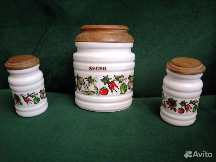 Югославский керамический набор для специй