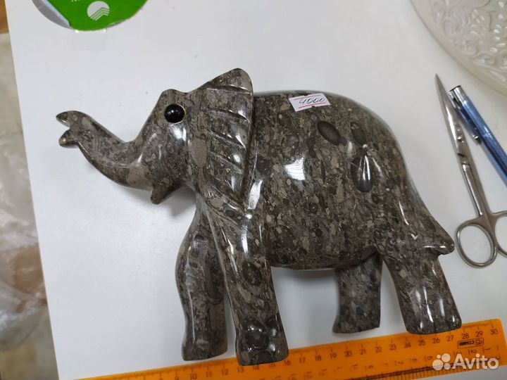 Фигурка Слон Большой из натурального камня