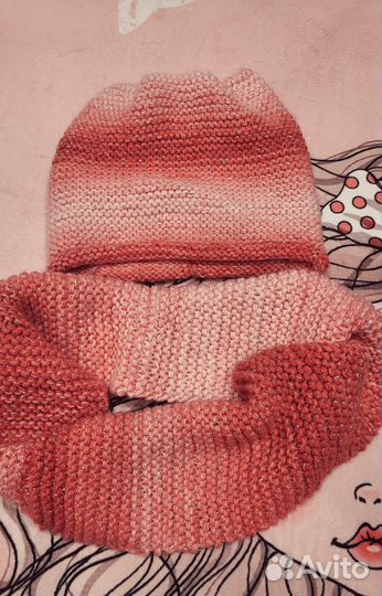 Шапка и снуд для девочки