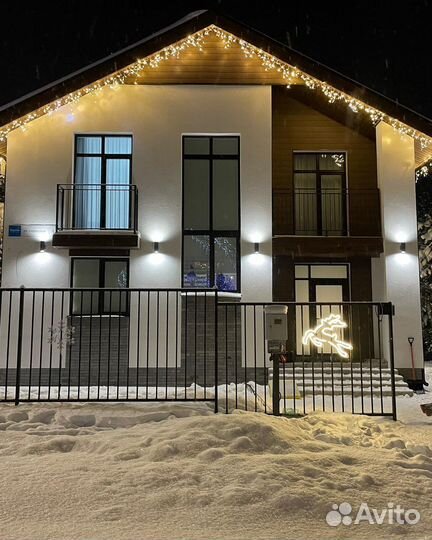 Новогоднее украшение домов