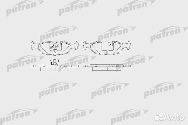 Patron PBP562 Колодки тормозные дисковые задн volv