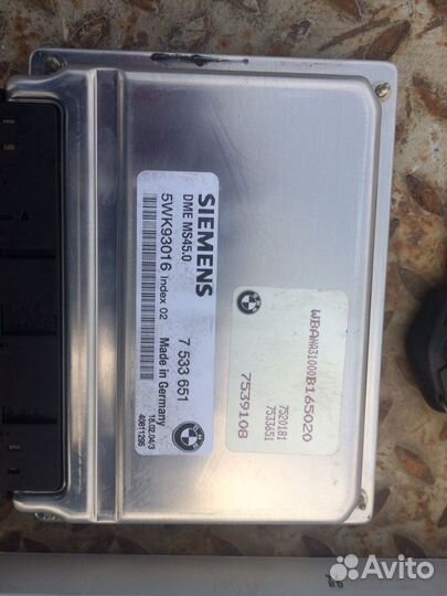 Блок управления двс CAS 2 бмв 5 е60 M54