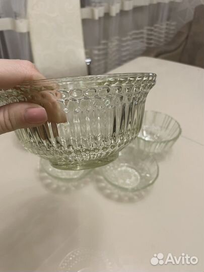 Вазочка СССР стекло