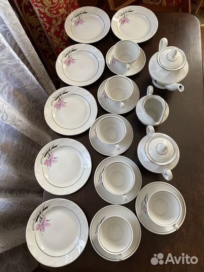 Столовый сервиз фарфор Рига СССР