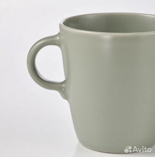 Кружка IKEA Фэргклар 370 мл. зеленый