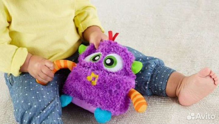 Игрушка Fisher Price мягкий музыкальный монстрик