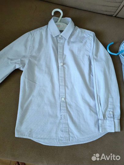 Рубашка Next 122 и Hm 128, жилетка 122