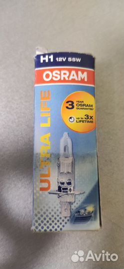 Автомобильные лампы osram H1 ultra life