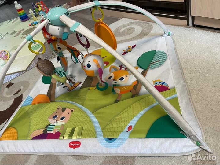 Развивающий коврик tiny love солнечная полянка