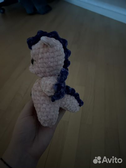 Вязанная игрушка дракон
