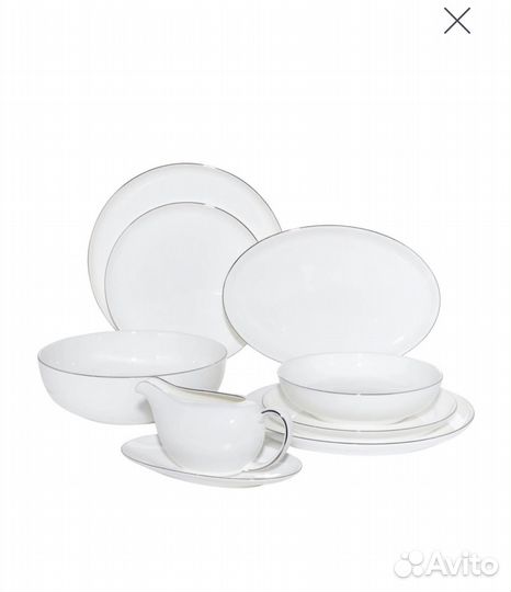 Набор столовой посуды новый на 12 персон 54 пр