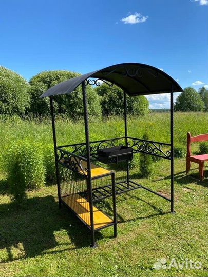 Мангал в стиле лофт