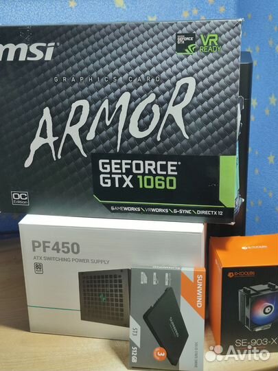 Компьютер Intel i5/GTX 1060/16GB/512GB SSD