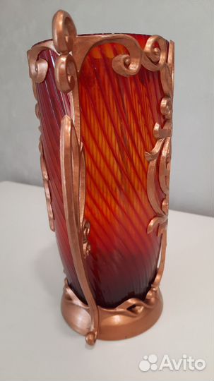 Ваза цветное стекло СССР