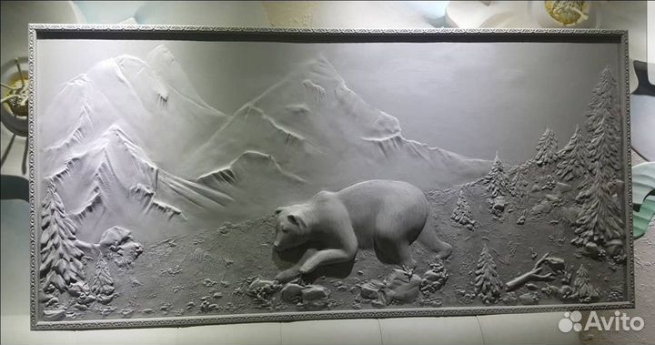 Картина барельеф