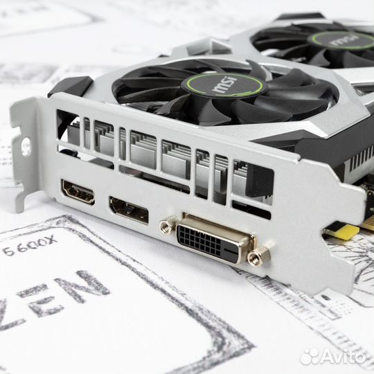 Видеокарта MSI GTX 1650 ventus XS 4Gb