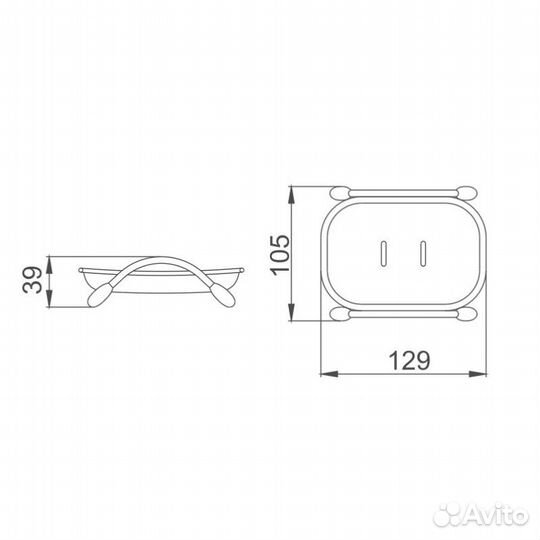 Мыльница Haiba HB332, красный