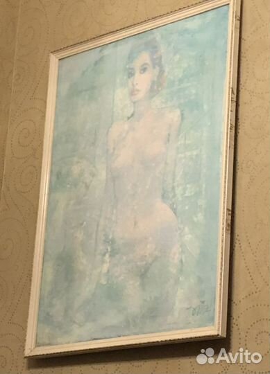 Картина авторская большая обнаженная женщина