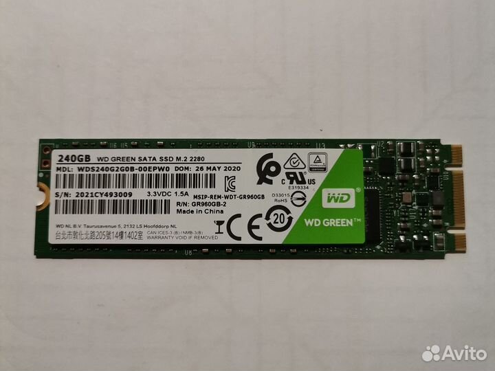 SSD M.2 WD Green 240GB