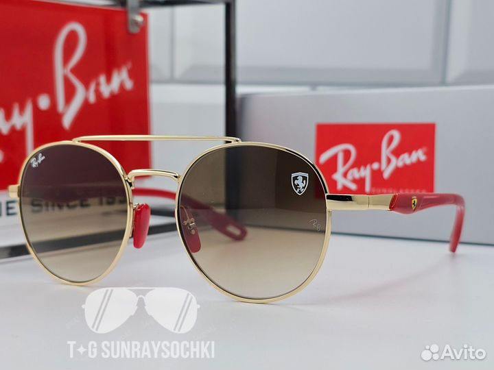 Очки Ray Ban 3696 M Scuderia Ferrari Коричневые