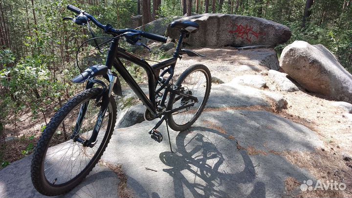 Двух подвес горный велосипед