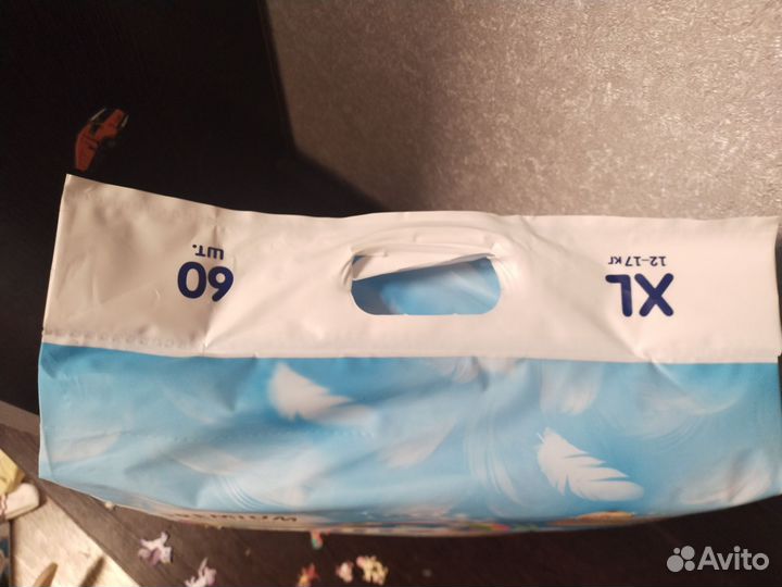 Подгузники Manu premium 12-17 кг (XL) 60 шт