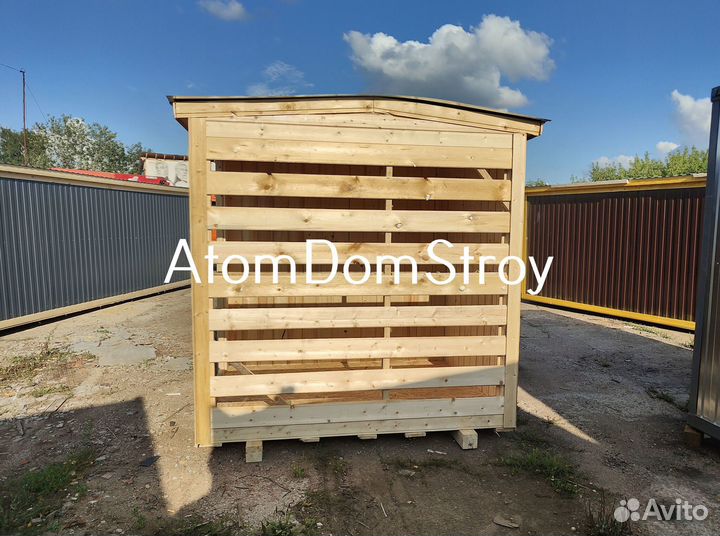Вагончик бытовка строительная с установкой