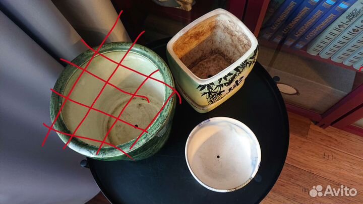 Кашпо горшки для цветов керамические б/у