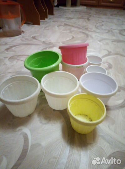 9шт Новые горшки для цветов