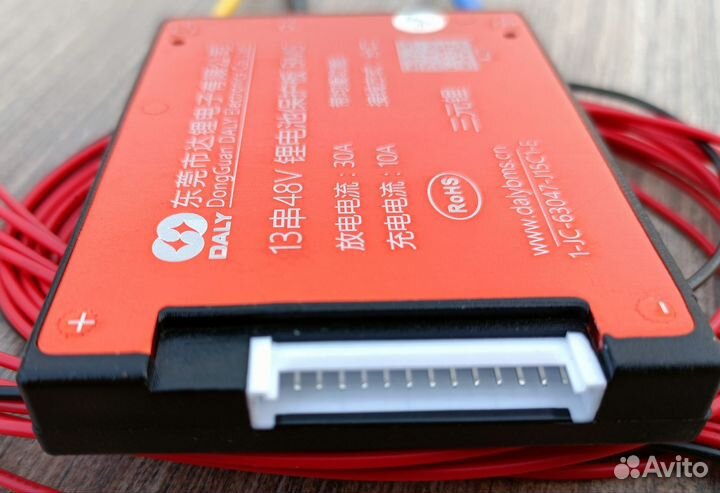 Плата защиты заряда разряда BMS Li-ion 13S 48V/30A