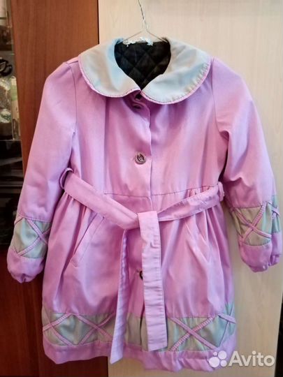 Плащ для девочки 128 рост