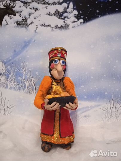 Ёлочная ватная игрушка 