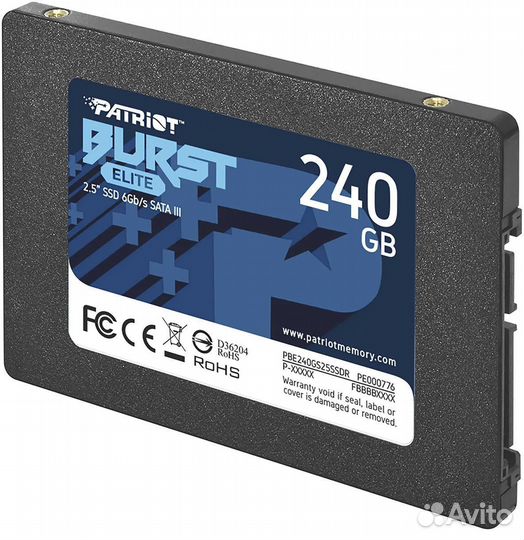 SSD Patriot Burst Elite PBE240GS25ssdr 240гб