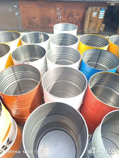 Бочки металлические 200 л. Вырезанные, доставка