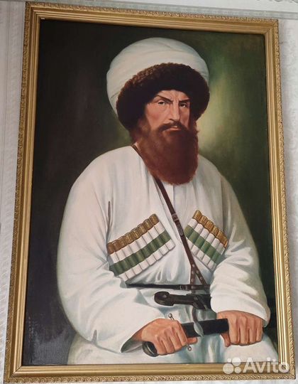 Картина маслом портрет Имама Шамиля