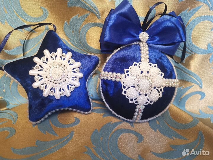 Елочные игрушки ручной работы