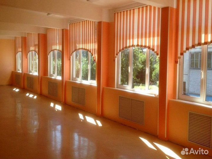 Вертикальные тканевые жалюзи в школу