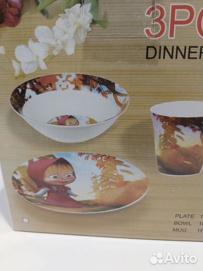 Набор детской посуды фарфор