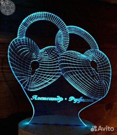 Необычный светильник любымым