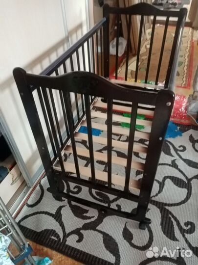 Детская кровать с матрасом бу